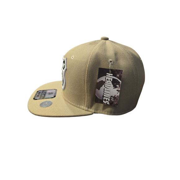 Headlines Route 66 Black White Patch Structured Baseball Cap‎ - Khaki NWT - Picture 3 of 6